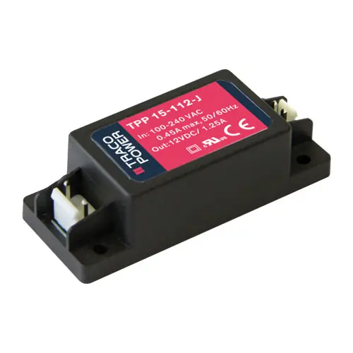 Exclusive Offer TPP 15-115-J - 15Vdc 1A/15 Volt 1A Power Supply Medical & ITE Safety Approvals Encapsulated/JST Connectors