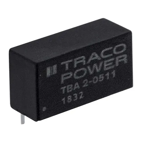 Limited Edition TBA 2-1222 - Dual O/P/2 Watt DC/DC Converter SIP-7 Plastic Package Unregulated