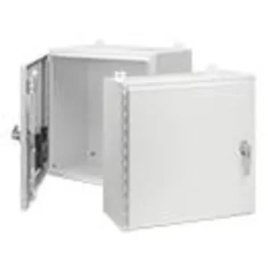 Wallmount Enclosure, Single Door, NEMA 4X, 36 x 36 x 12", Stainless Steel/White Same Day Shipping