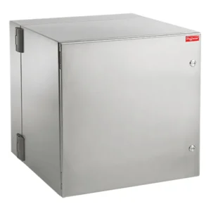 Enclosure, Double-Hinge Solid Door, NEMA 4X, 24 x 24 x 24", Stainless Steel Authentic