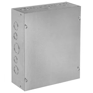 Buy Direct NEMA 1 Screw Cover Enclosure, Galvanized Steel with Knockouts, 8" x 6" x 4"