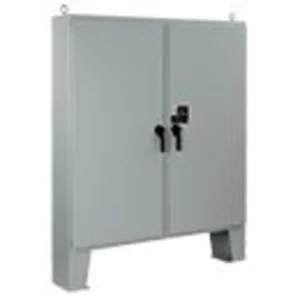 Floor Mount, NEMA 4, Two Door, 62 x 48 x 10", Steel/Gray Bulk Order