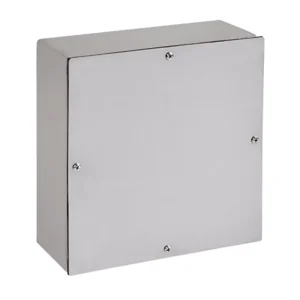 Crafted Screw-Cover Type 4X, 12.00x12.00x8.00, Brushed, SS304
