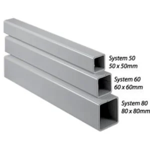 Rectangular Tube, 3.10" x 3.10", Length: 19.25", Steel/Gray Limited Edition