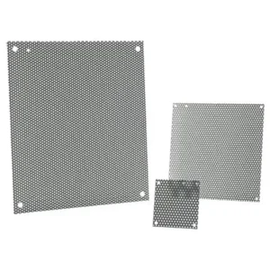 Super Sale Perforated Panel for Medium Enclosure Type 3R, fits 30x30, Gray, Steel