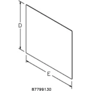 Replacement Front Plate for Concept HMI, fits 300x400mm, Lt Gray, Aluminum Today Only