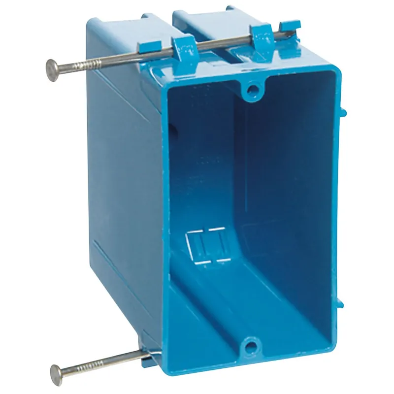 Money Back Guarantee Thomas & Betts B122A-UPC PVC 1-Gang Adjustable Outlet Box 2-1/4-Inch x 3-3/4-Inch x 3-1/2-Inch 22-Cubic-Inch Carlon® Blue™