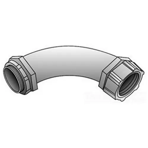 Clearance Appleton 4Q-9400 Zinc Electroplated Malleable Iron 4Q 90-Degree Liquidtight Connector 4-Inch OZ Gedney