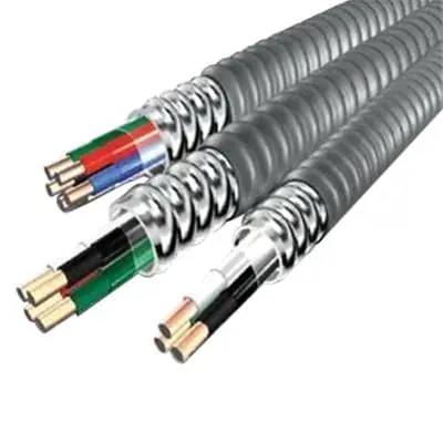 Instant Buy WCU-MC-CU-12/2-ALUM-JACKET-250 Copper Conductor Aluminum MC Armored Cable 12/2 250-ft Coil