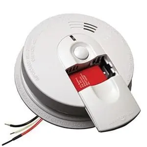 Kidde 21007582 I5000 Wire-In Ionization Smoke Alarm With Battery Backup 9-Volt Battery 120-Volt AC Firex® Crafted