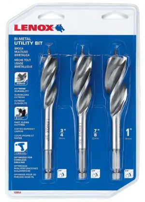 Lenox Tools 10954300S Bi-Metal Utility Bit Kit 3/4 - 1-Inch Flash Sale