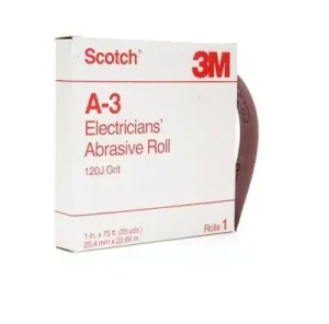 Hot Deal 3M A-3 Cloth Backing Closed Coat Electrician's Abrasive Roll 25-yd Black Scotch®