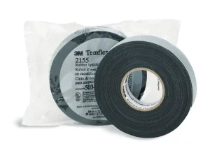 3M 2155-1-1/2X22FT General Use Splicing Tape 1.5-Inch x 22-ft x 30 mil Rubber Backing Black Temflex™ Limited Time