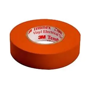 Fast Shipping 3M 1700C-ORANGE General Use Electrical Tape 0.75-Inch x 66-ft x 7 mil Vinyl Backing Orange Temflex™