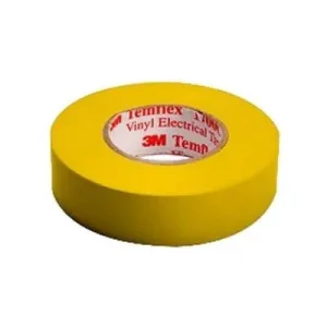 Top Pick 3M 1700C-YELLOW General Use Electrical Tape 0.75-Inch x 66-ft x 7 mil Vinyl Backing Yellow Temflex™