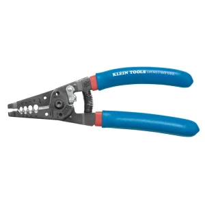 Bulk Order Klein Tools 11053 Spring Loaded Serrated Nose Wire Stripper/Cutter 12-6-AWG 7-1/8-Inch Blue/Red Klein-kurve®