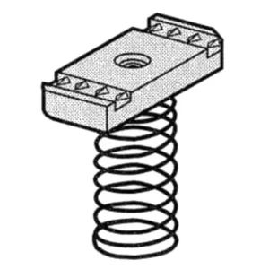 Factory Price Versabar VSN-1037-HDGA Hot Dip Galvanized VSN 1000 Series Lateral Locking Nut With Medium Spring 3/8-16