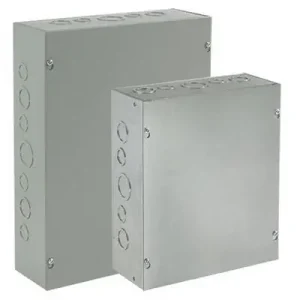 Buy Today Hoffman ASE8X8X6 16/14/12 Gauge Steel Screw Cover Junction Box With Knockout 8-Inch x 8-Inch x 6-Inch