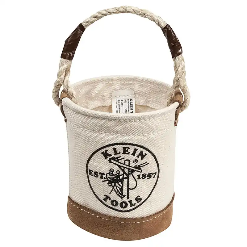 Hot Deal Klein Tools 5104MINI Leather Bottom Mini Bucket 4-1/2-Inch x 6-Inch