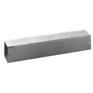 Wholesale Hoffman F66T160GVP ANSI 61 Gray Polyester Powder Coated 14/16 Gauge Steel Straight Section Lay-In Wireway 60-Inch x 6-Inch x 6-Inch