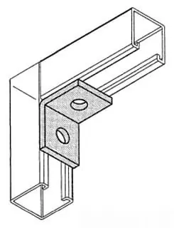 Weekend Sale Versabar VF-2201 Zinc Plated Steel 2-Hole 90-Degree Angle Connector 2-Inch
