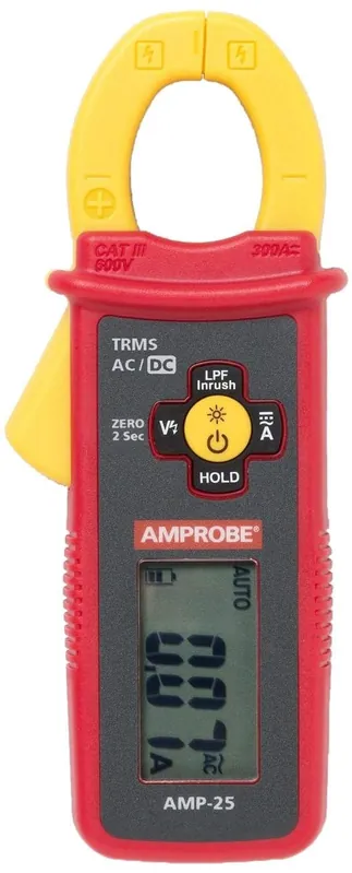 Last Chance Fluke AMP-25 True RMS AC/DC Auto-Ranging Mini-Clamp 1-Inch Maximum 60/300-Amp AC/DC Amprobe