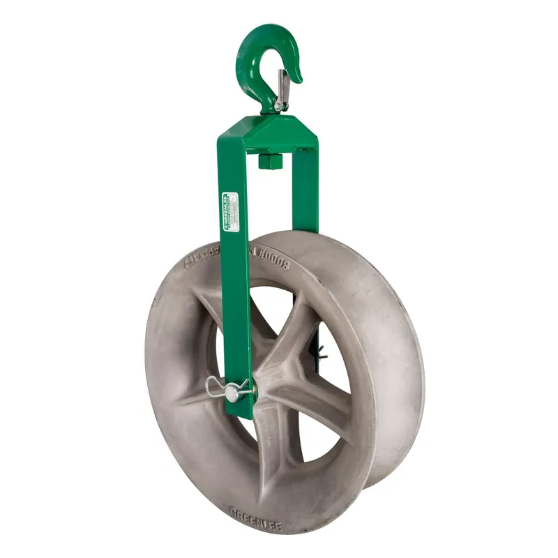 Greenlee 8024 Hook Sheave Assembly 24-Inch x 6-1/2-Inch For UT8/UT5/6001/UT4/UT2 Cable Pullers Original