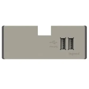 Best Choice Adorne APUSB3TM4 USB Outlet Module 5.1-Volt DC 3.1-Amp Titanium