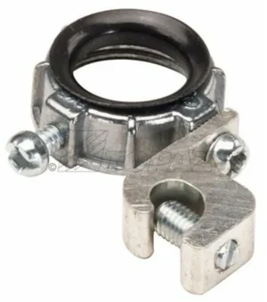 Brand New Topaz Electric 331 Die Cast Zinc Metallic Insulated Grounding Bushing With Lay-In Lug 1/2-Inch