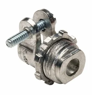 Express Delivery Topaz Electric 158 Die Cast Zinc Non-Insulated Throat Straight BX-Flex Connector 3-Inch