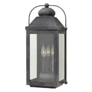 Hinkley Lighting 1855DZ 3-Light Wall Lantern 180-Watt 120-Volt AC Aged Zinc Anchorage Don’t Miss Out