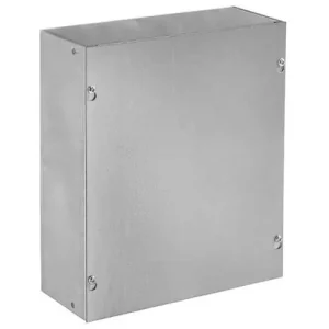 Grab Now Hoffman ASE8X8X4NK 16/14/12 Gauge Steel Screw Cover Junction Box Without Knockout 8-Inch x 8-Inch x 4-Inch