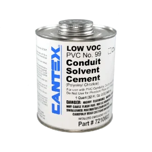 Best Choice Cantex 7210603 PVC Solvent Cement Clear 1 qt