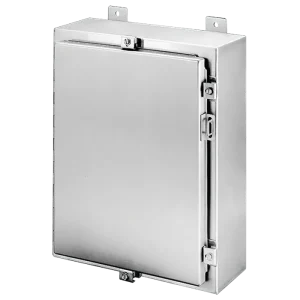Direct From Manufacturer Hoffman A20H2008SSLP NEMA 3/3R/4/4X/12/13 #4 Smooth Brushed 304 Stainless Steel 1-Door Foam Gasketed Continuous Hinge Enclosure With Clamp 20-Inch