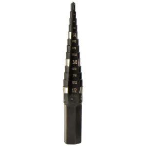 Klein Tools KTSB01 High Speed Steel Fast Starting #1 Step Drill Bit 1/8 - 1/2-Inch Hassle-Free Returns