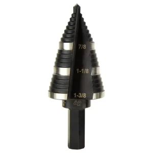 Buy Today Klein Tools KTSB15 M2 Steel High Speed Step Drill Bit #15 or 7/8 - 1-3/8-Inch