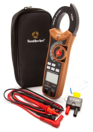 Southwire 22070T True RMS AC/DC Clamp Meter 1-1/2-Inch Jaw Seasonal Sale