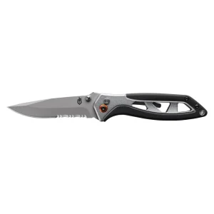 Gerber 31-001944 7Cr17 Steel Blade Serrated Edge Assisted Opening Folding Knife 7-Inch Outrigger Last Chance
