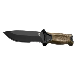 Gerber 31-002932 420HC Steel Serrated Edge Drop Point Fixed Blade Knife 9.8-Inch STRONGARM Markdown