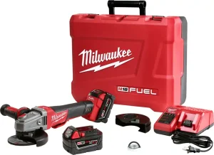 Hassle-Free Returns Milwaukee Tool 2783-22 18-Volt Braking Grinder Kit 8500 RPM 15-1/4-Inch M18 Fuel Braking Grinder Kit