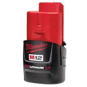 Milwaukee Tool 48-11-2420F Rechargeable Compact Battery Pack 12-Volt Lithium-Ion 2-Amp-Hour M12 Redlithium Price Drop