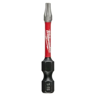 Final Sale Milwaukee Tool 48-32-4483 T15 Torx Impact Power Bit 2-Inch OAL Black Shockwave