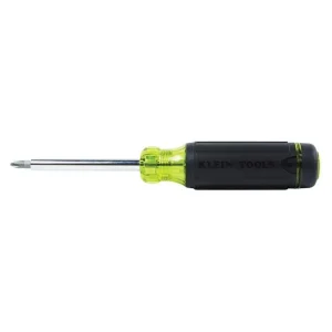 Klein Tools 32290 Standard Multi-Bit Screwdriver With Storage 4-Inch Shank x 0.5-Inch Blade Black Buy Today