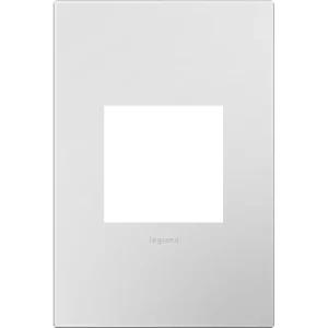 Free Returns Pass & Seymour AWP1G2PW4 1-Gang Wallplate Powder White Adorne