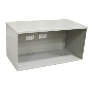 Crafted Milbank 1212120-GSC3R-NK ANSI 61 Gray Powder Coated Steel Wiring Trough 120-Inch x 12-Inch x 12-Inch