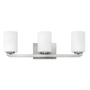 Affordable Hinkley Lighting 55023BN 3-Light Bath Wall Light 100-Watt 120-Volt Brushed Nickel Kyra