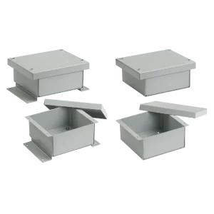 Express Delivery Hoffman A12R126HM NEMA 3R Polyester Powder Paint Galvanized Steel Flanged Screw Cover Enclosure 12-Inch x 12-Inch x 6-Inch ANSI 61 Gray