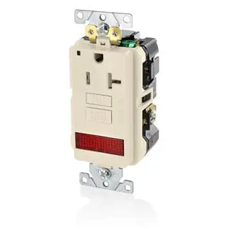 Get Yours Leviton GFPL2-PLI Industrial Grade Extra Heavy-Duty Tamper-Resistant Single Self-Test GFCI Receptacle With LED Pilot Light 125-Volt 20-Amp NEMA 5-2