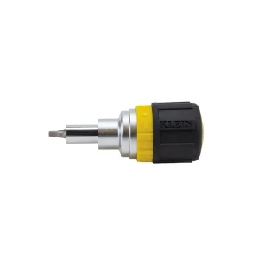 Brand New Klein Tools 32594 Stubby 6-In-1 Screwdriver With Square Recess 3-1/2-Inch