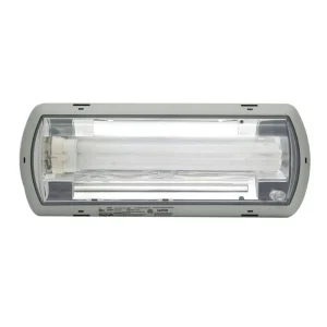 Beghelli TA-24-SE-UNV-AT Wall/Ceiling Mount Emergency Light 24-Watt 120/277-Volt RAL 7035 Gray Tempesta Crafted